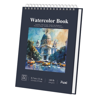 Fuxi 9" x 12" Sketch Book_Top Spiral Bound Sketchbook_100Sheets 68lb/100gsm
