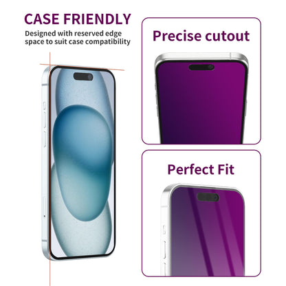 2 Pack Privacy Screen Protector for iPhone 17 Pro Max Tempered Glass 6.9'' Private Saver Anti-Spy Eye Protection Anti-Scratch Full Coverage No Bubble