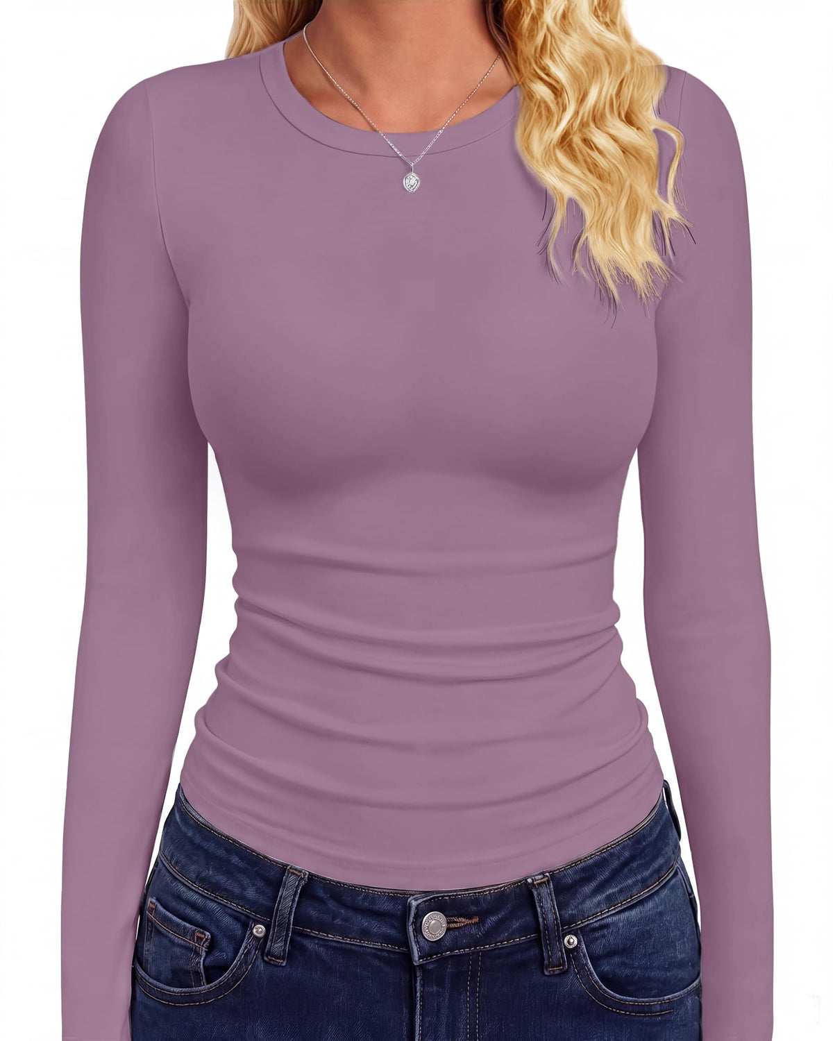 GAYHAY Long Sleeve Shirts for Women Tops Fitted Clothes Fall Fashion 2026