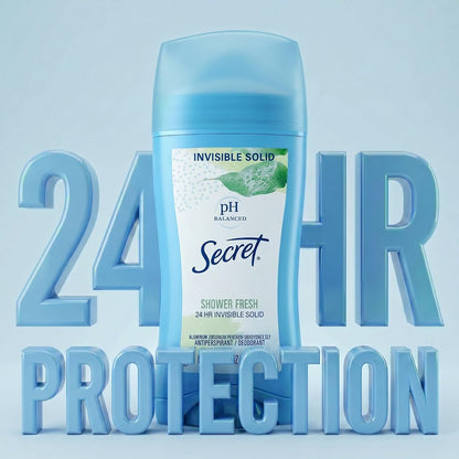 Secret Anti-Perspirant Deodorant Invisible Solid Powder Fresh Twin Pack 5.20 oz