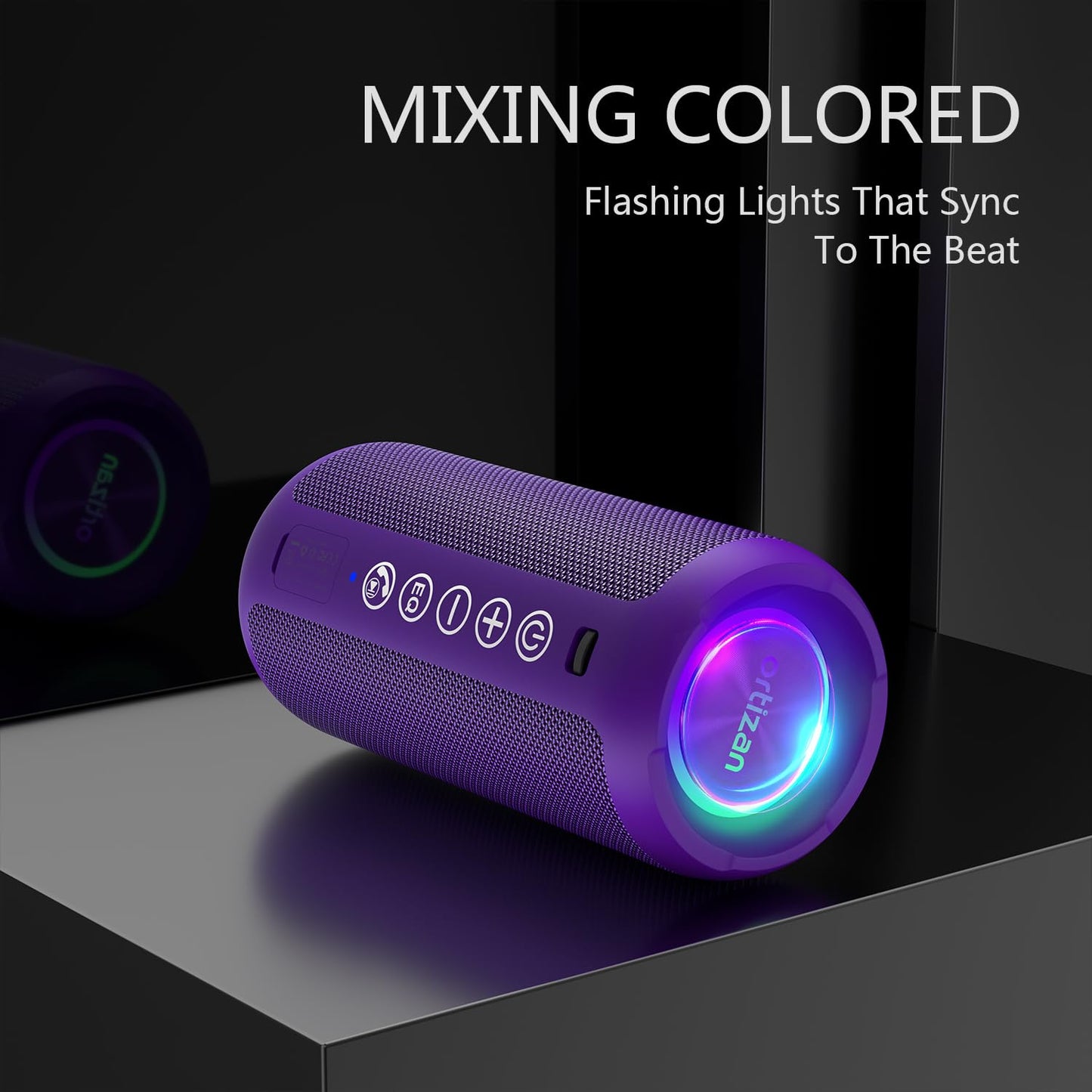 Ortizan X10 Portable Bluetooth Speaker (1st Gen), IPX7 Waterproof, Wireless