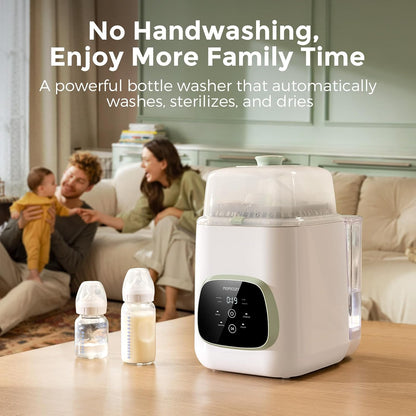 Momcozy KleanPal Pro All-in-One Bottle Washer, Sterilizer & Dryer - White