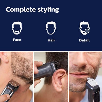 Philips Norelco All-in-One 3000 Series 13 in 1 Trimmer, Beard Styler & Men's Hair Clipper, 9 Length Settings & Self-Sharpening Skin-Friendly Blades, MG3919/50
