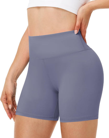 Runhit Women's Workout Biker Shorts - 3"/5"/8" High Waisted Tummy Control Spandex Booty Shorts for Volleyball Gym Yoga Dance