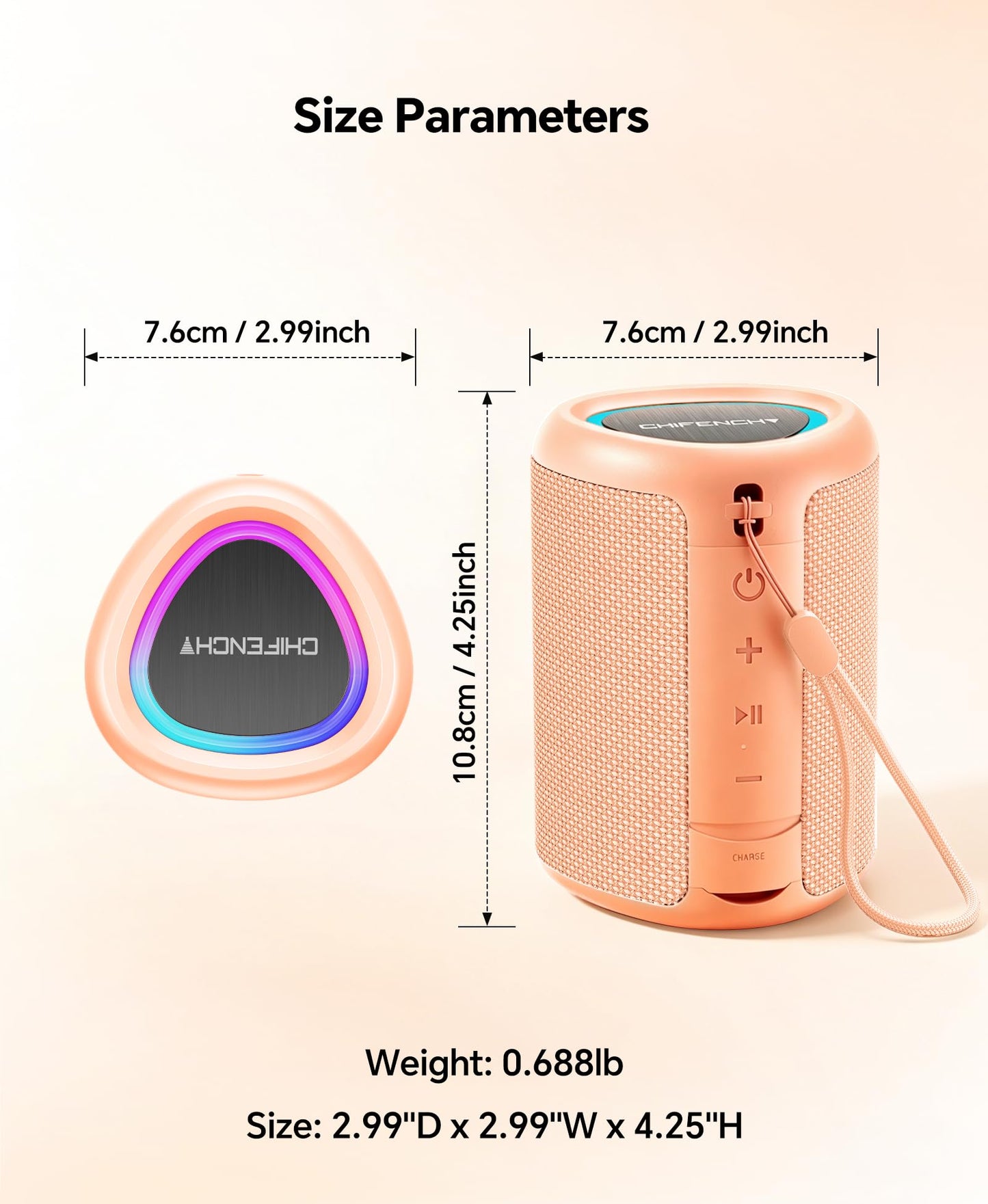 Portable Bluetooth Speaker Beach Essentials: IPX5 Waterproof for Outdoor