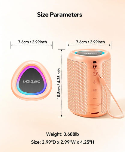 Portable Bluetooth Speaker Beach Essentials: IPX5 Waterproof for Outdoor