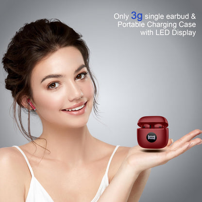Wireless Earbuds, Bluetooth 5.4 Ear Buds, LED Power Display, 6D Bass Stereo