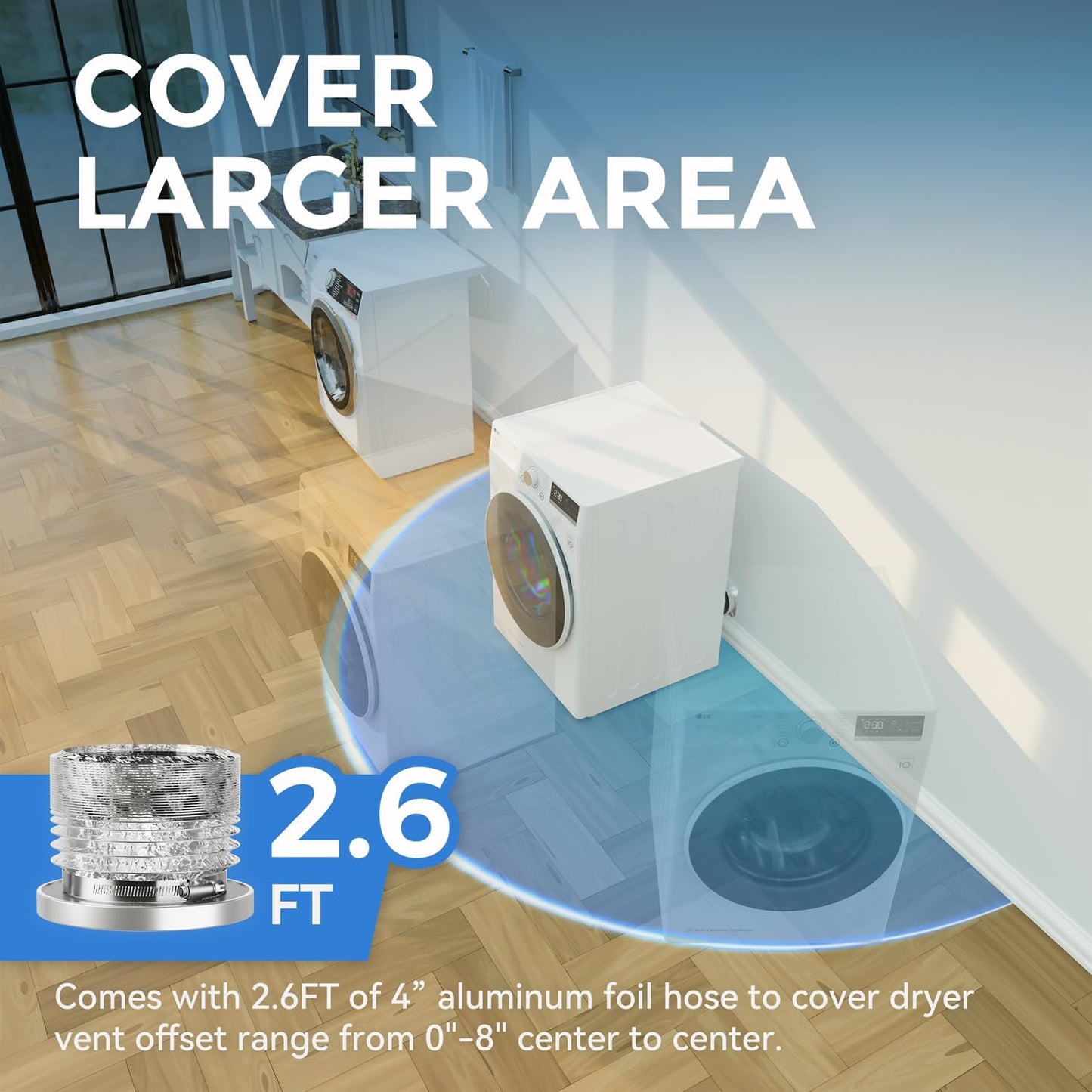 Magnetic Dryer Vent Coupling DV180 Magnetic Dryer Vent Connector Kit 4 Inch