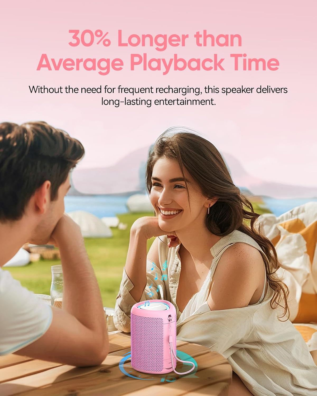 Portable Bluetooth Speaker Beach Essentials: IPX5 Waterproof for Outdoor