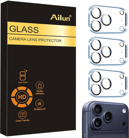 Ailun 3 Pack Camera Lens Protector for iPhone 17 Pro Max, Tempered Glass