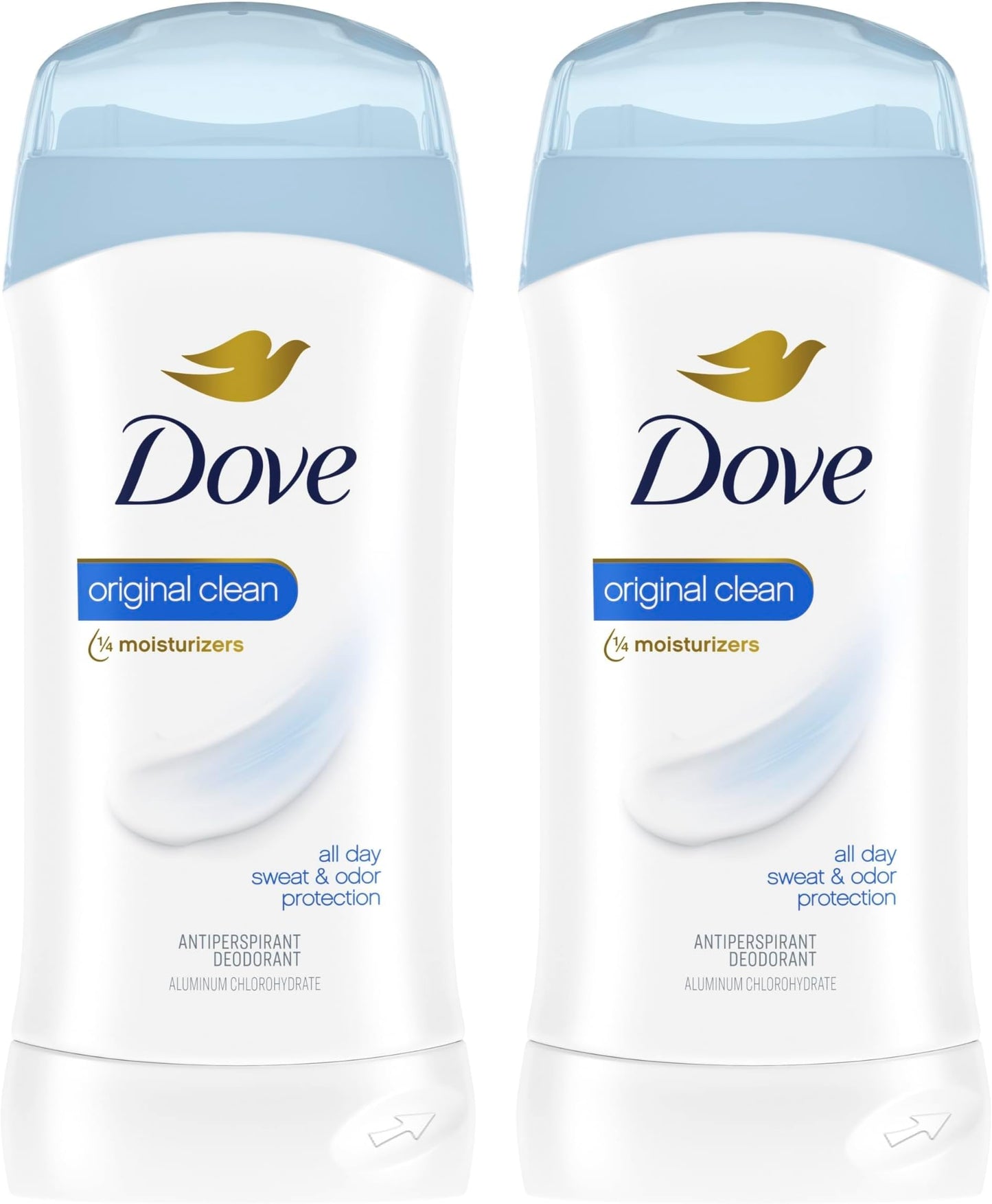 Dove Antiperspirant Deodorant Stick Original Clean 2.6 oz 2PK