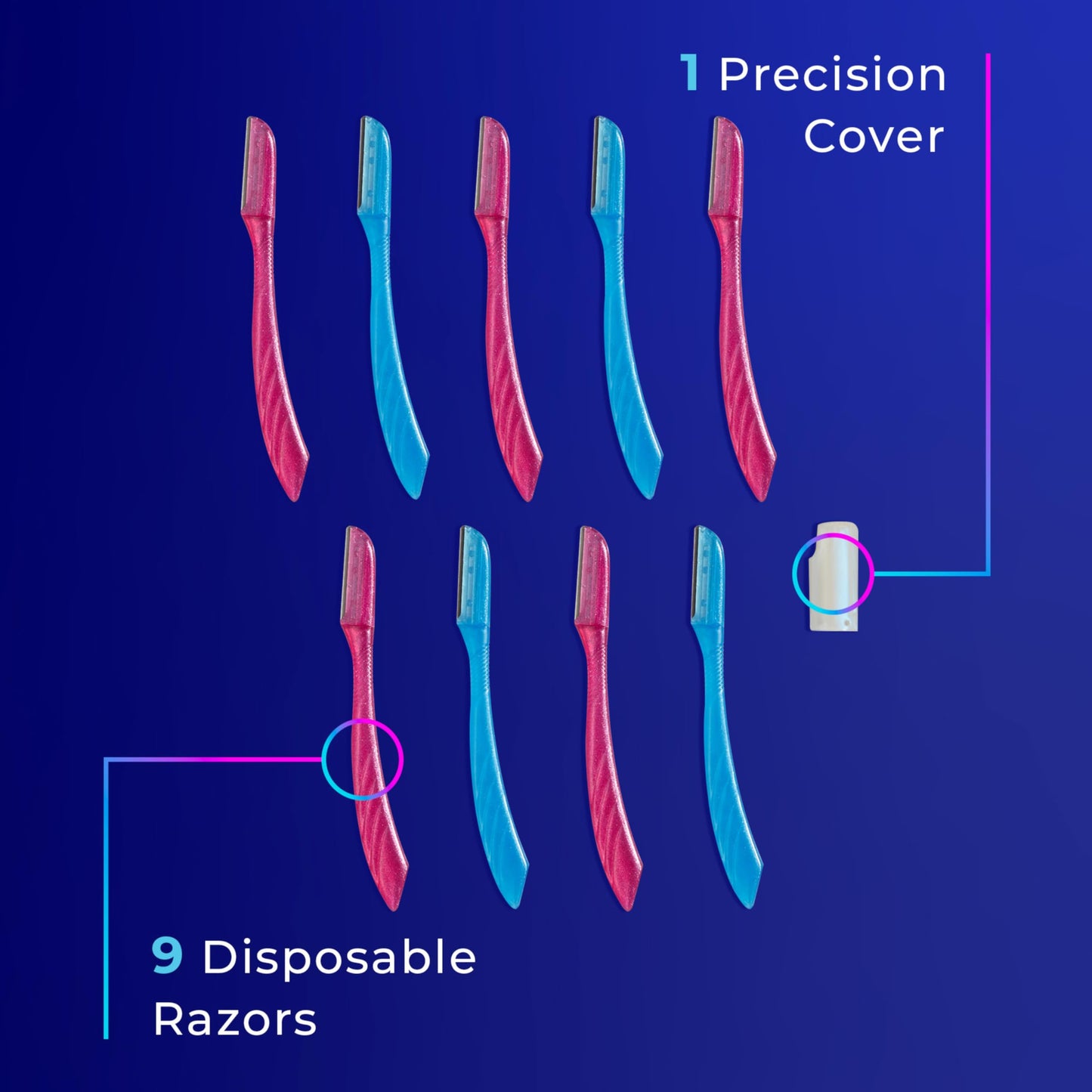 Schick Hydro Silk Touch-Up Dermaplane Razor for Women Face, 3 ct