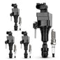 UF667 Ignition Coil & ILZFR6D11 Double Iridium Spark Plug for BMW 2.5-6.0L