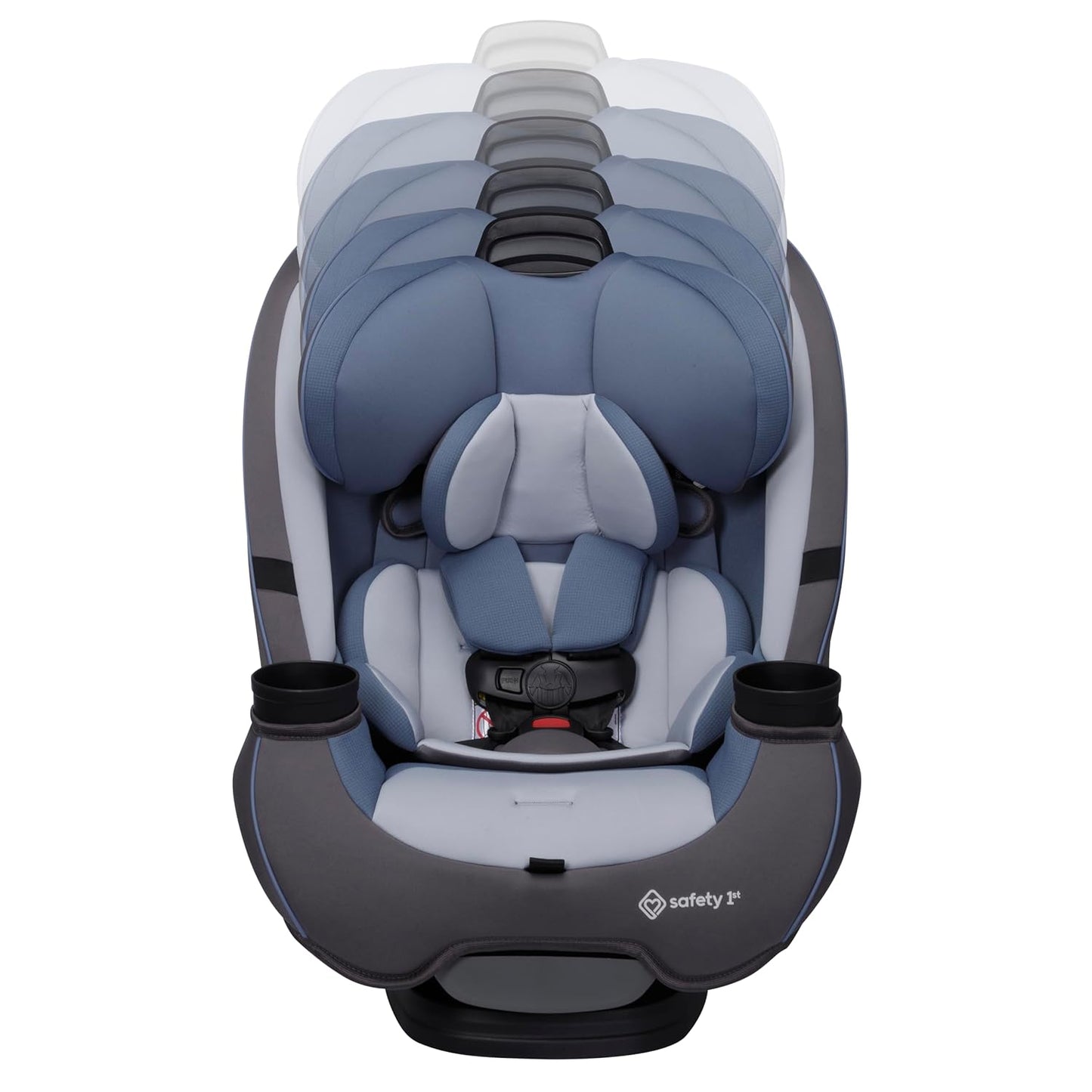 Safety 1st Grow and Go All-in-One Convertible Car Seat, Rear Facing, 5-40 lbs, Forward Facing (30–65 lbs), High Back Booster Seat 40-100 pounds, Alaskan Blue