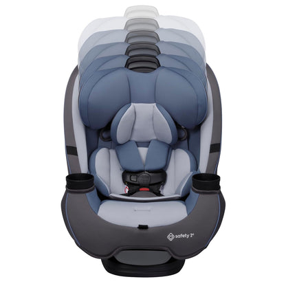 Safety 1st Grow and Go All-in-One Convertible Car Seat, Rear Facing, 5-40 lbs, Forward Facing (30–65 lbs), High Back Booster Seat 40-100 pounds, Alaskan Blue