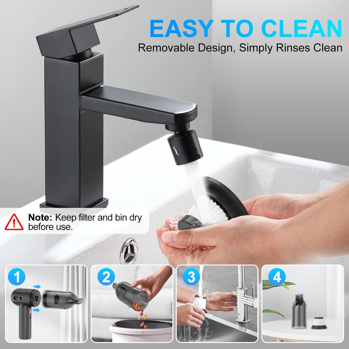 KMM Handheld Car Vacuum Cleaner, Hand Held Vacuum Cleaner and Air Duster