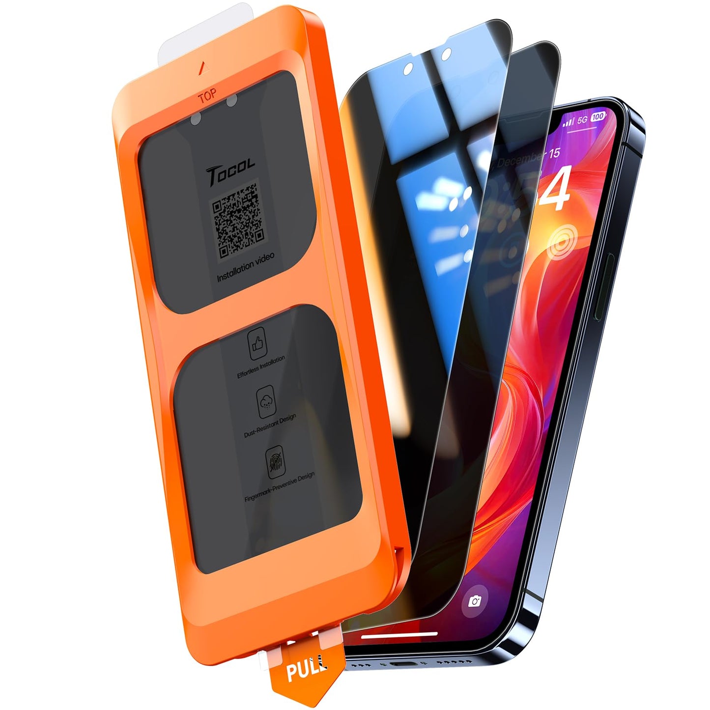 TOCOL for iPhone 17 Pro Max Screen Protector, Clear