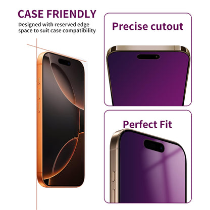 2 Pack Privacy Screen Protector for iPhone 17 Pro Max Tempered Glass 6.9'' Private Saver Anti-Spy Eye Protection Anti-Scratch Full Coverage No Bubble