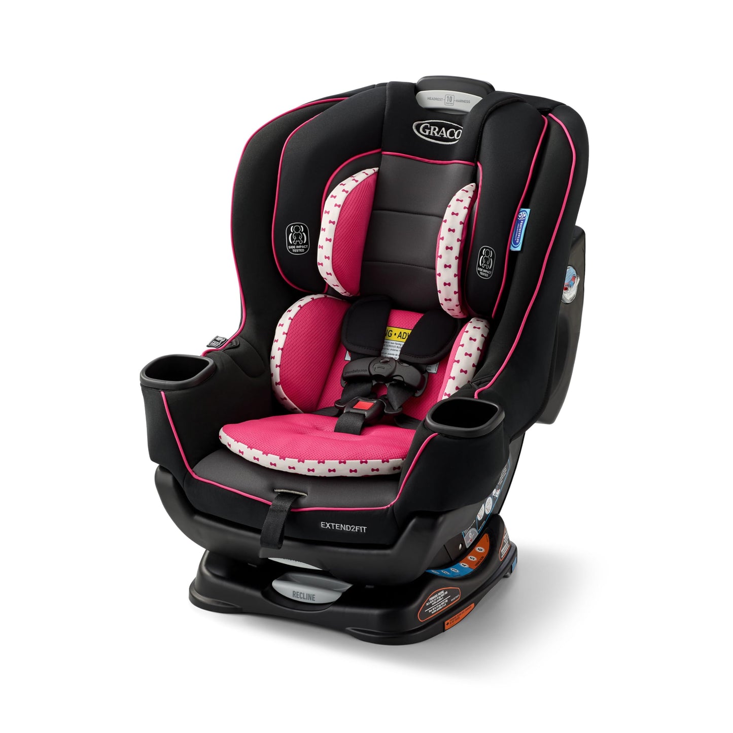 Graco Extend2Fit Convertible Car Seat, Rear and Forward Facing Car Seat with Adjustable Extension Panel for Extra Legroom, Great Gift for Baby Shower or Baby Registry, Redmond