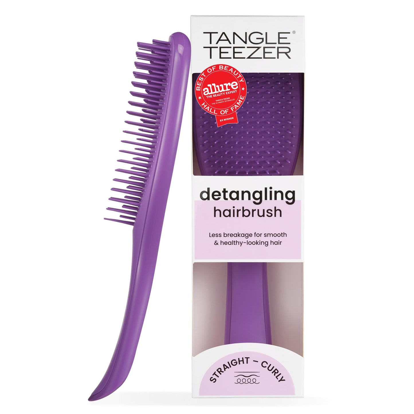 Tangle Teezer Ultimate Detangler Brush, Straight to Wavy, Liquorice Black