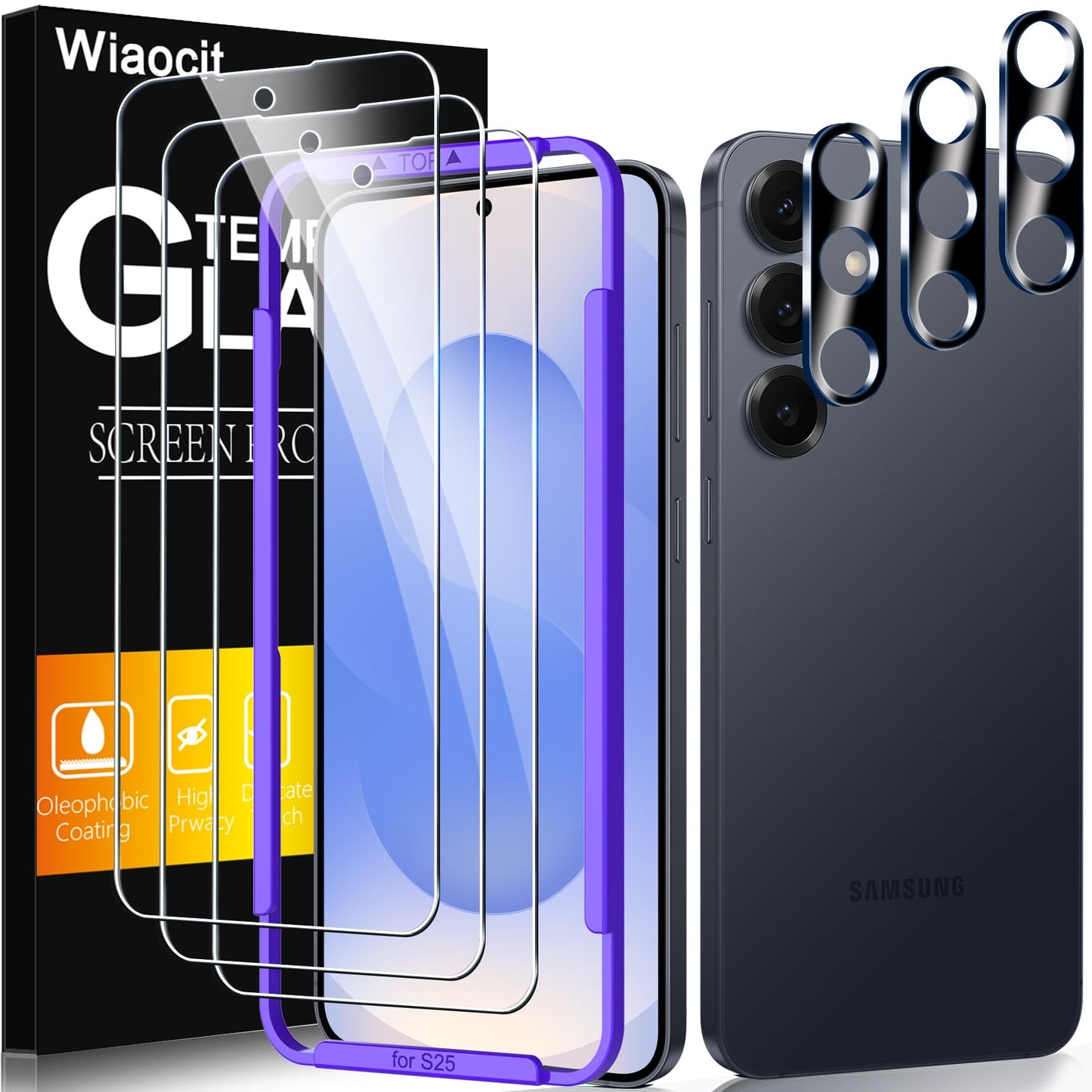 Wiaocit Camera Lens Protector for iPhone 16 Pro/iPhone 16 Pro Max