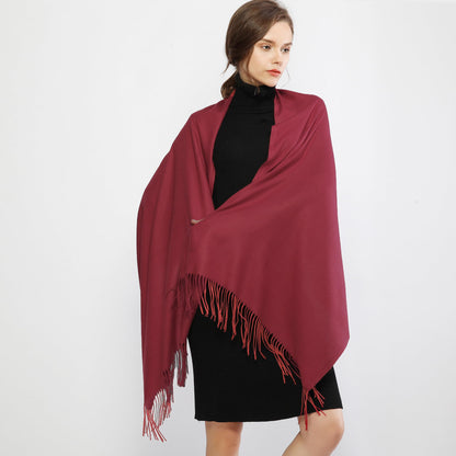 RIIQIICHY Women's Fringe Shawl Wrap Pashmina Scarf for Wedding Evening
