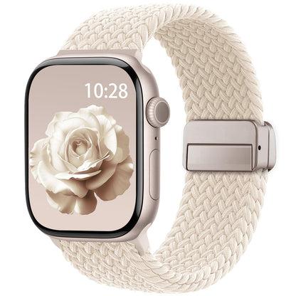 Braided Stretchy Magnetic Band Compatible with Apple Watch Bands Women Men