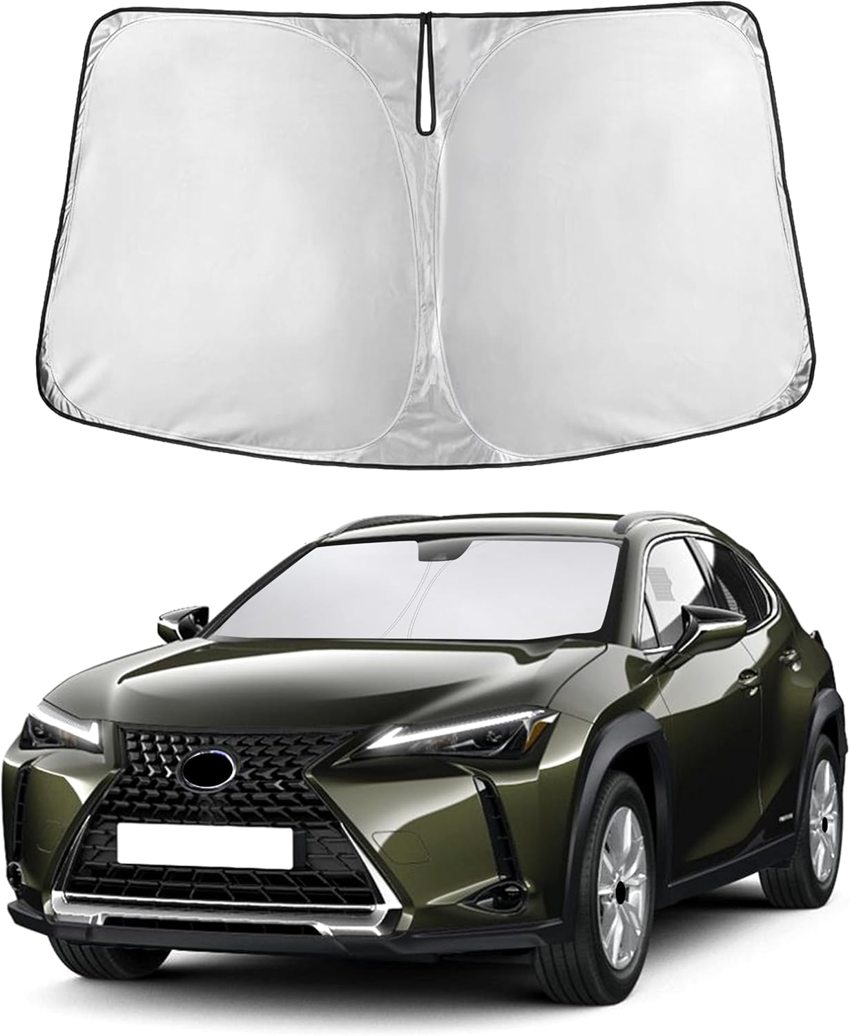Autovir Windshield Sun Shade, 2017-2026 Tesla Model 3 & Y, 280T Visor Shade