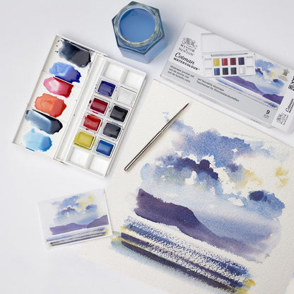 Winsor & Newton Cotman Watercolor Paint Set, Sketchers' Pocket Set