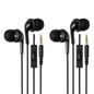 Amazon Basics Wired Earbuds with Microphone, In-Ear Headphones, 3.5mm Jack, High Definition Sound, Secure Fit, 4.2 ft Cable, S/M/L Ear Tips, Black