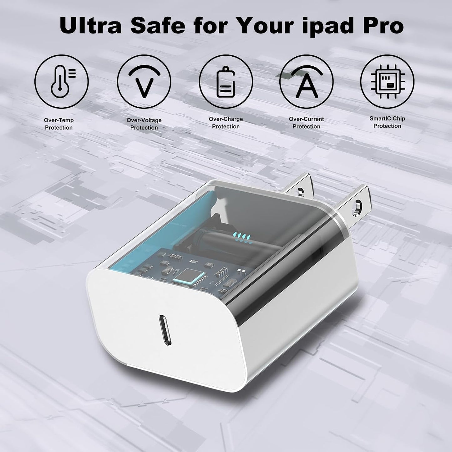 iPhone 17 16 15 Charger Fast Charging,2Pack 20W Apple iPad USB C Wall Charger Block with 6FT USB C to C Cable for iPhone 17/Pro/Pro Max/17 Air/ 16/16 Pro/16 Pro Max/15/Plus/Pro/Pro Max
