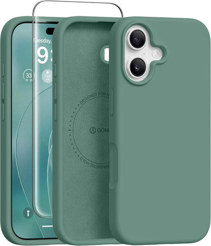 GONEZ Magnetic for iPhone 17 Pro Max Case, Silicone Cover Stone
