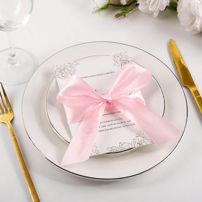 Mauproy Dusty Rose Satin Ribbon, 1-1/2 Inch, 50 Yards