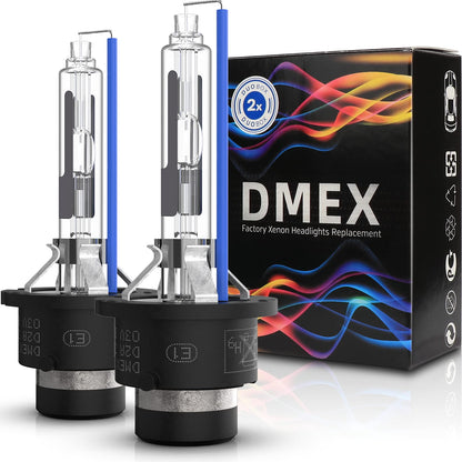 DMEX D3S HID Headlight Bulbs 8000K White Blue Xenon 35W 66340 42403 42302 Replacement - Pack of 2 (Not fit Halogen Headlamp)