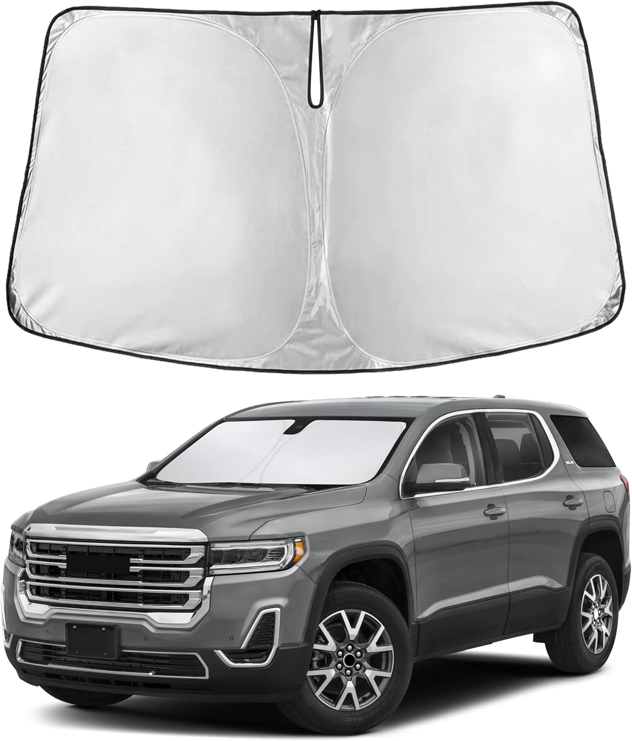 Econour Car Windshield Sun Shade, Front Window Sun Blocker for SUVs,Sedan