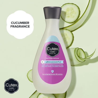 Cutex Nail Polish Remover, Strength Shield, Leaves Nails Looking Healthy, Contains Vitamins E, B5 & Hydrolyzed Silk, 6.76 Fl Oz