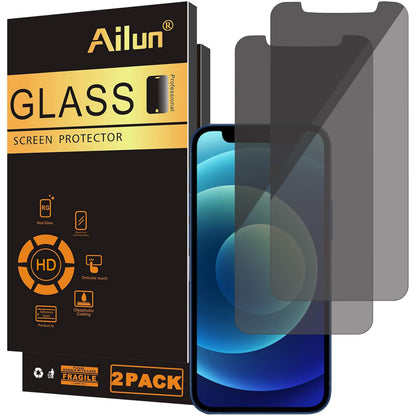 Ailun 3 Pack Privacy Screen Protector for iPhone 16 Pro Max, Tempered Glass