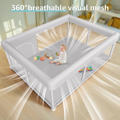 Hiaksedt Baby Playpen 50x50 Inch, Play Pens for Babies and Toddlers