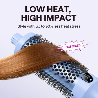 Wavytalk Thermal Brush Blowout Boost 1.5″ Heat Round Brush for Blowout Look