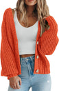 PRETTYGARDEN Women's Chunky Knit Open Front Cardigan Sweaters Fall Outfits