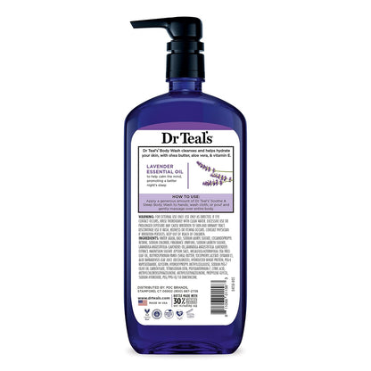 Dr Teal's Body Wash with Pure Epsom Salt, Relax & Relief with Eucalyptus & Spearmint, 24 fl oz (Pack of 2)