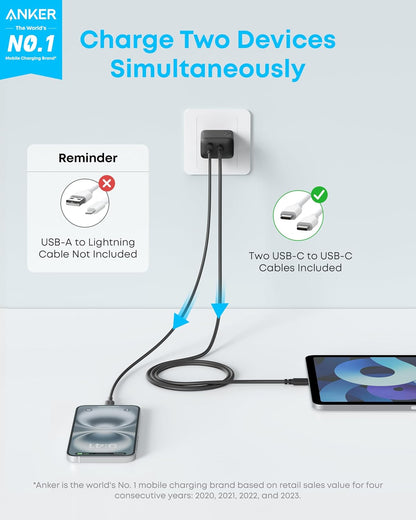 Anker Phone Charger, 20W USB C Charger Block, Type C Charger Fast Charging