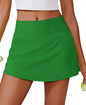 PINSPARK 14" Womens Tennis Skirt High Waisted Golf Skort with 2 Pockets