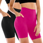 Leafigure 2 Pack Womens Biker Shorts with Pockets 6"