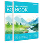 Hapikalor Watercolor Paper Pad, 9"x12" Water Color Paper, 140lb/300gsm Teal