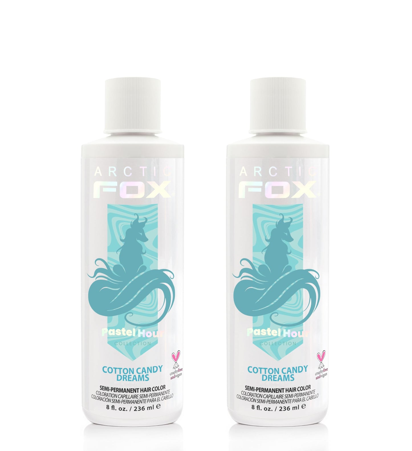 ARCTIC FOX Semi-Permanent Hair Dye - Sunset Orange, Vegan - 2 x 8 oz