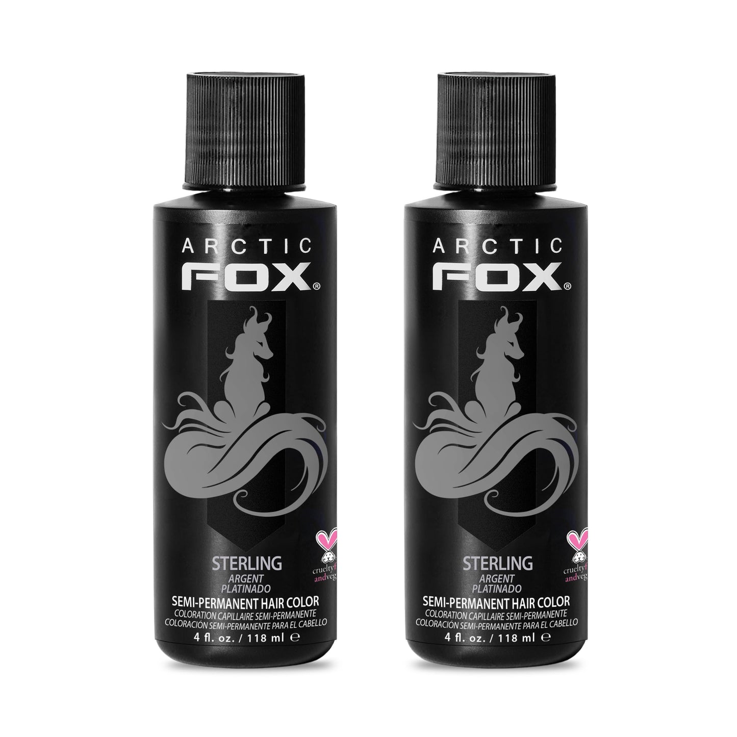 ARCTIC FOX Semi-Permanent Hair Dye - Sunset Orange, Vegan - 2 x 8 oz