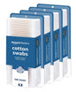 Amazon Basics Double-Tipped Cotton Swabs for Personal Hygiene and Baby Care, Cotton, Versatile, Baby Safe, 500 Count