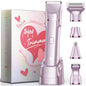 Risina 2-in-1 Bikini Trimmer for Women, Women's Electric Razor, Face Shaver