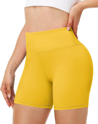 Runhit Women's Workout Biker Shorts - 3"/5"/8" High Waisted Tummy Control Spandex Booty Shorts for Volleyball Gym Yoga Dance